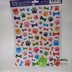 CALCOMANIA PERRITOS HUELLAS